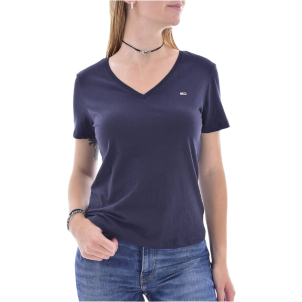 Tommy Jeans - T-shirt twilight navy en coton bio