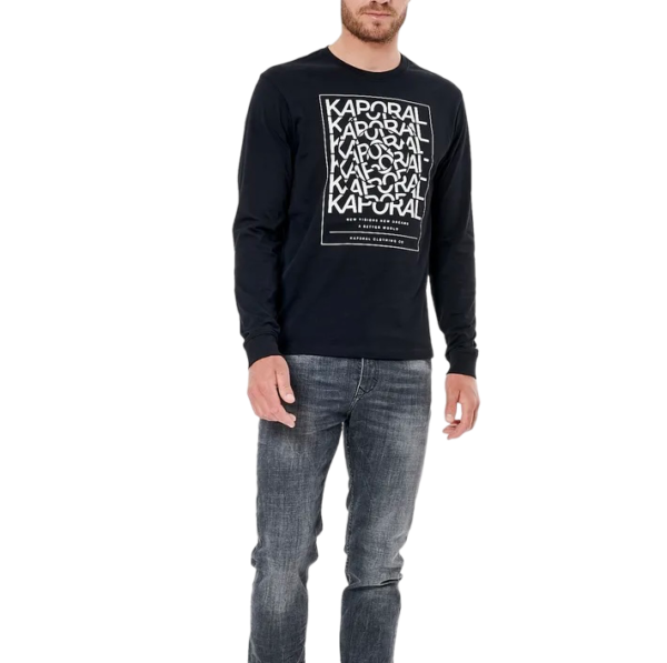Kaporal - T-shirt noir Rudy Manches Longues – Image 2